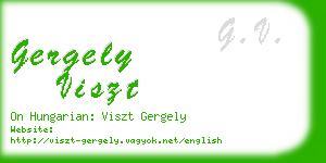 gergely viszt business card